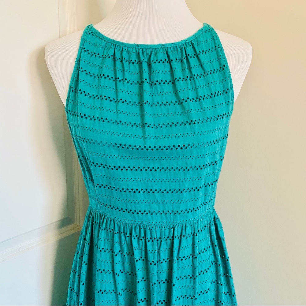 Loft Turquoise Sleeveless Dress